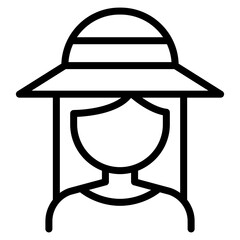 Female farmer icon