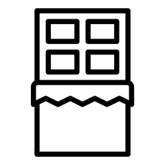 Chocolate icon. Vector line icon