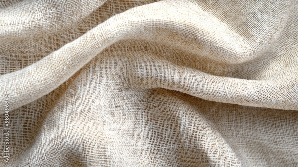 Aufkleber high-resolution linen fabric texture in neutral tones, perfect for background use in textile-related