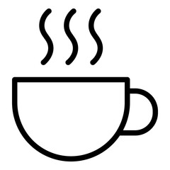 Coffee icon. Vector line icon