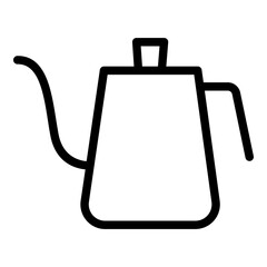 Kettle icon. Vector line icon