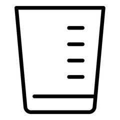 Shot glass icon. Vector line icon