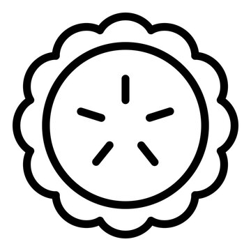 recommend clip art: Pie icon. Vector line icon