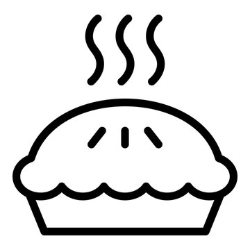 recommend clip art: Pie icon. Vector line icon