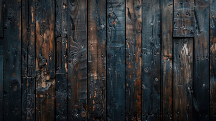 Fototapeta premium The Dark Wooden Wall