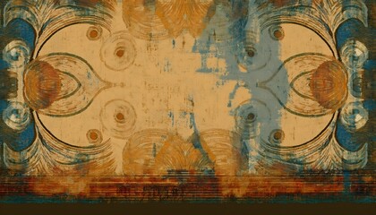 Fototapeta premium Old design with distressed texture effects