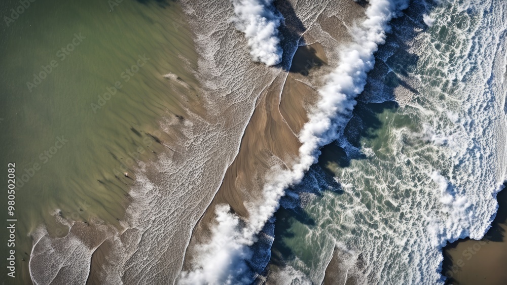 Wall mural storm at sea