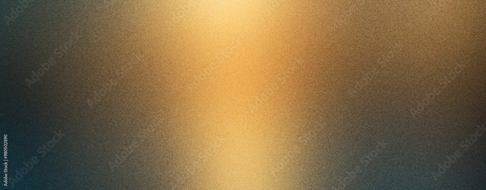 Wall mural golden color gradient background with a grainy texture
