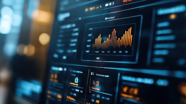 A holographic screen showing instant money transfers and efficient financial management, representing the ease of digital banking