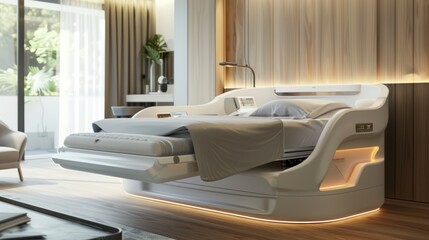 Smart bed for the elderly, future patient bed 