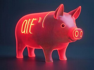 A glowing financial planner with instant updates on savings and transactions, symbolizing the ease and efficiency of digital banking