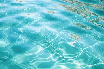 Obraz premium closeup of clear turquoise water wave with shiny effect background