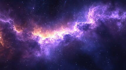 Abstract cosmic nebula with an empty space for text