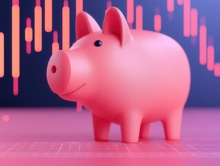 A glowing financial planner with instant updates on savings and transactions, symbolizing the ease and efficiency of digital banking