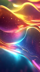 Abstract holographic pattern with a clear spot for text