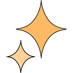 Obraz premium Groovy retro christmas coquette santa bow clipart, Trendy hippie cartoon doodle drawing art illustratione star clipart decoration