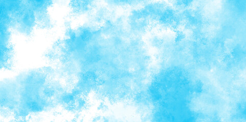 abstract surface blue watercolor painting cloudy sky background, Watercolor illustration art abstract blue grunge paper texture background, clouds in the blue sky with natural tiny clouds.