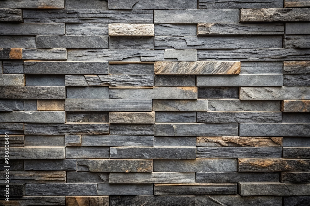 Poster neutral-toned dark grey slate stone wall with subtle texture and faint flecks, providing a sophistic