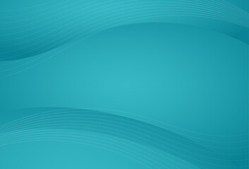 Obraz premium Teal wave pattern with sparkling points on a gradient backdrop. The design is both calming and visually engaging.