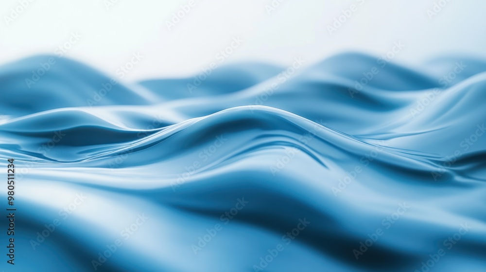 Poster soft focus abstract background featuring smooth blue tones blending seamlessly in a contemporary stu