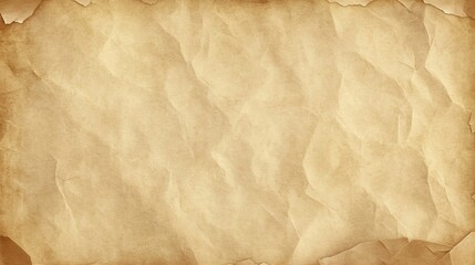Fototapeta premium A vintage parchment-style paper with an antique effect, featuring slightly creased edges that mimic the natural aging characteristics of old paper. This piece exudes the charm of an old-time poster 