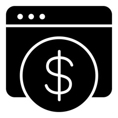 Internet Banking glyph icon