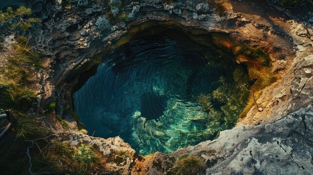 A sinkhole, also known as a cenote, sink hole, swallet, swallow hole, or doline, is a depression or opening in the ground created by the collapse of the upper soil layer.