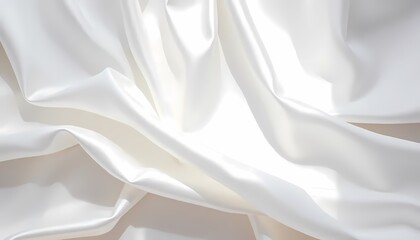 Obraz premium white silk background