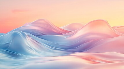 Soft pastel waves with a blank space for text