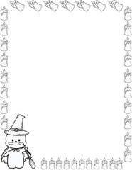 Border frame halloween 