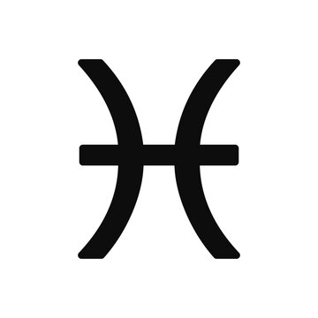 Pisces astrology symbol vector icon