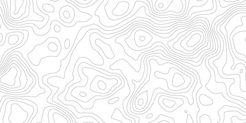 Abstract white and grey topography pattern. geographic relief lines. Seamless pattern