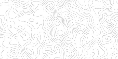 Fototapeta premium Abstract white and grey topography pattern. geographic relief lines. Seamless pattern
