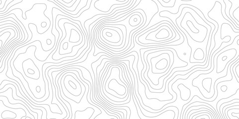 Abstract white and grey topography pattern. geographic relief lines. Seamless pattern