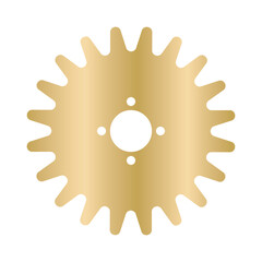 Gold Gear Icon