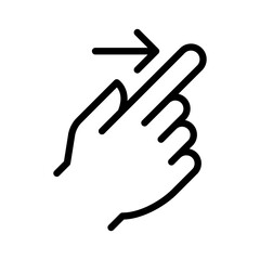 Fototapeta premium Swipe icon
