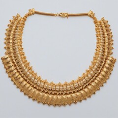 pearl necklace elegant  jewelry showcase mannequin jewelry stylish necklace on a white background