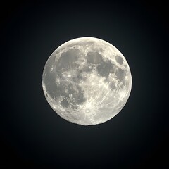Obraz premium Closes up moon in the night
