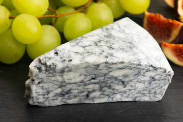 Special gourmet cheese with charcoal. Special organic gourmet cheese with charcoal