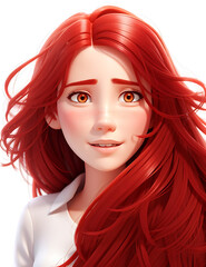 red hair cartoon women