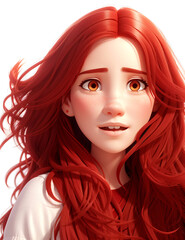 red hair cartoon women