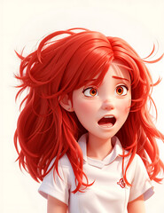 red hair cartoon women