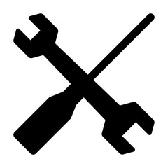 Setting Glyph Icon Vector