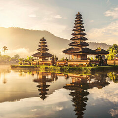 Pura taman ayun temple in bali indonesia