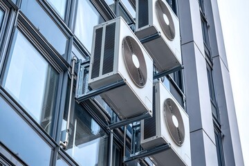 An HVAC System With Variable Refrigerant Flow (VRF) Technology Operates In A High-Rise Building. The System Offers Precise Temperature