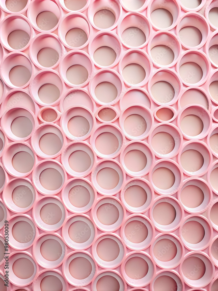 Poster pink pop art pattern: a close-up view of a vibrant pink surface adorned with a repeating pattern of 