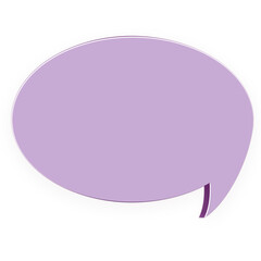 Purple speech talk icon chat communication icon