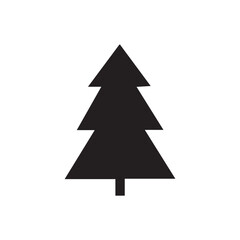 Fototapeta premium Christmas Design Element Clipart - Xmas Tree Silhouette Vector illustration