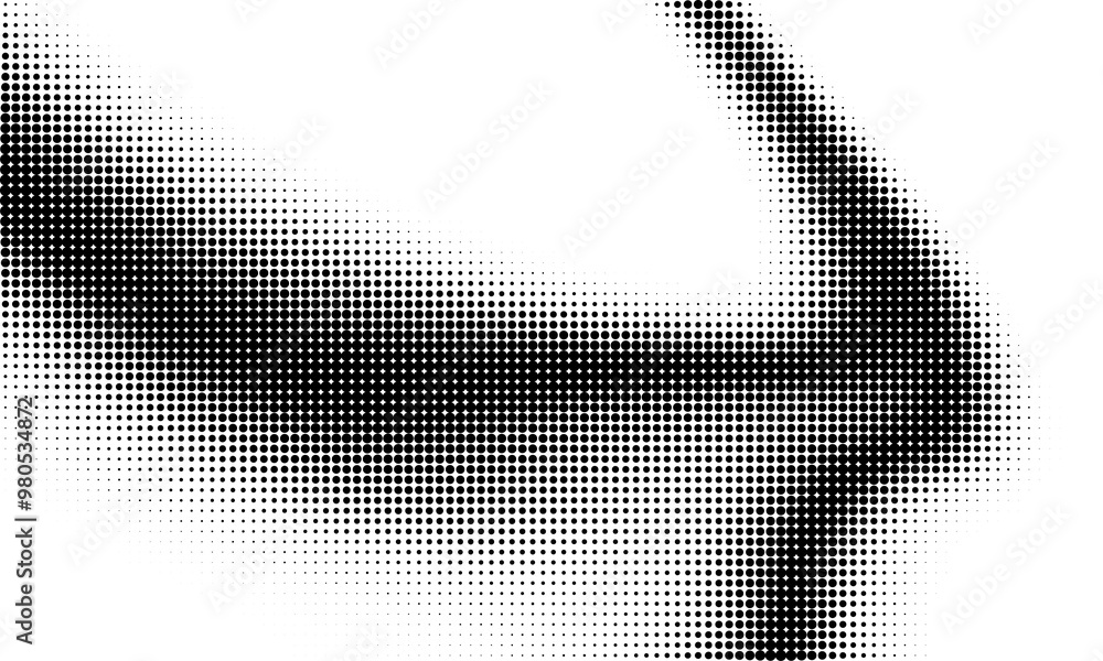 Aufkleber monochrome gradient halftone dots background. overlay png illustration. abstract grunge dots on tran