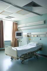 An HVAC System With Air Purification Filters Operates In A Hospital. The System Provides Clean And Safe Air